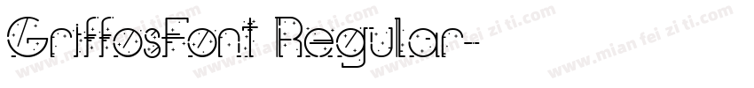 GriffosFont Regular字体转换
